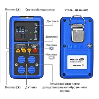 Газоанализатор (комбинированный измеритель 4 в 1) МЕГЕОН 08180